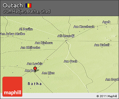 Physical Panoramic Map of Outach