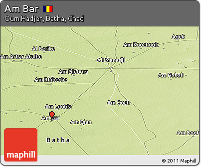 Physical Panoramic Map of Am Bar