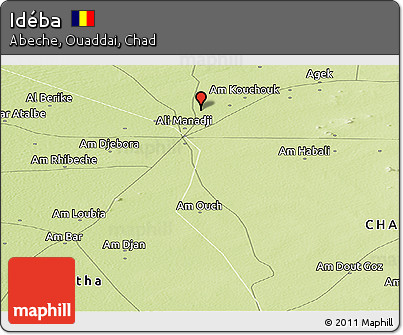 Physical Panoramic Map of Idéba
