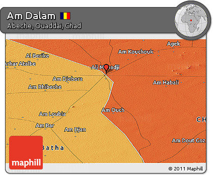 Political Panoramic Map of Am Dalam