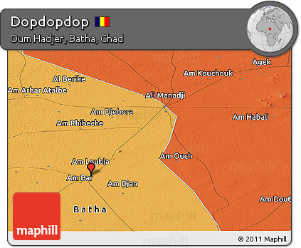 Political Panoramic Map of Dopdopdop