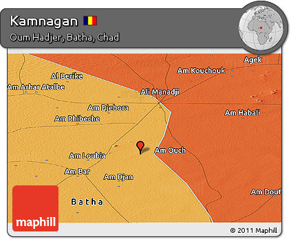 Political Panoramic Map of Kamnagan