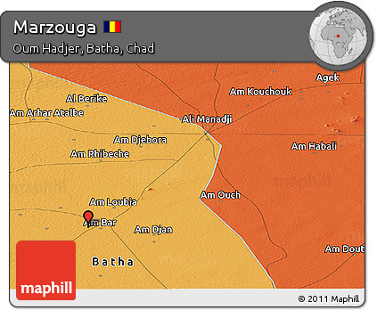 Political Panoramic Map of Marzouga