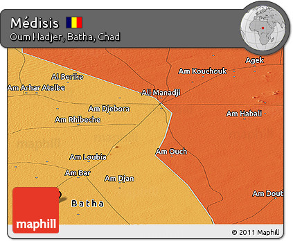 Political Panoramic Map of Médisis