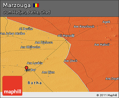 Political Panoramic Map of Marzouga