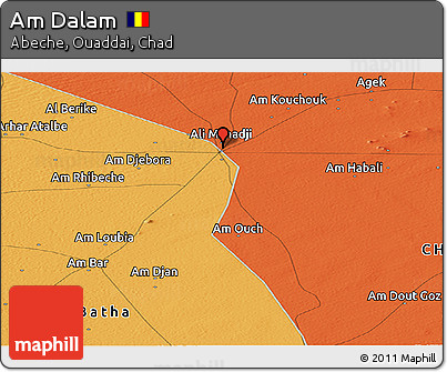 Political Panoramic Map of Am Dalam