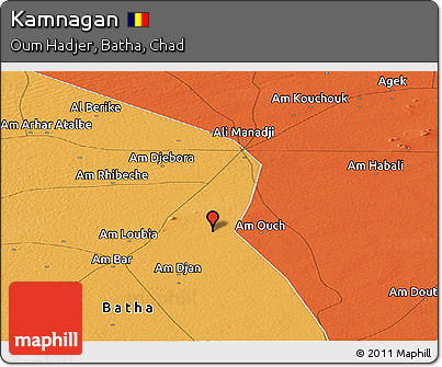 Political Panoramic Map of Kamnagan