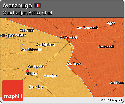 Political Panoramic Map of Marzouga