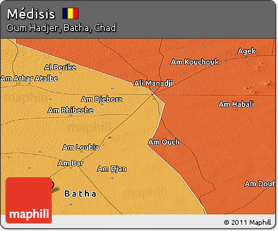 Political Panoramic Map of Médisis
