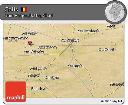 Satellite Panoramic Map of Galis