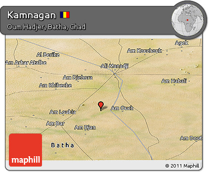 Satellite Panoramic Map of Kamnagan
