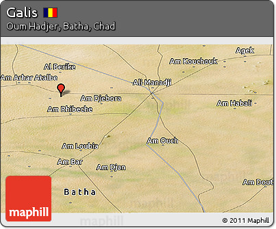 Satellite Panoramic Map of Galis