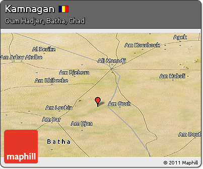 Satellite Panoramic Map of Kamnagan