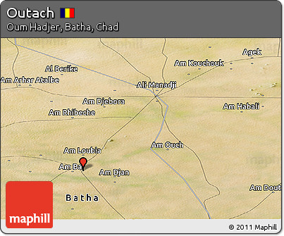 Satellite Panoramic Map of Outach