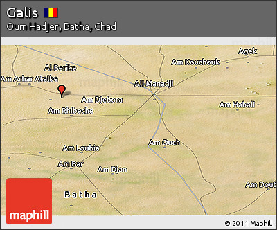 Satellite Panoramic Map of Galis