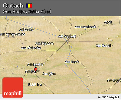 Satellite Panoramic Map of Outach