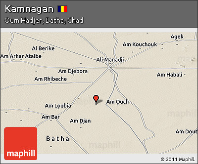 Shaded Relief Panoramic Map of Kamnagan