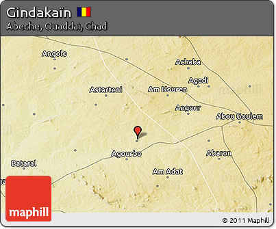 Physical 3D Map of Gindakaïn