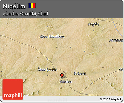 Satellite 3D Map of Nigélim