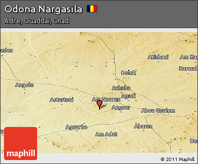 Physical Panoramic Map of Odona Nargasila