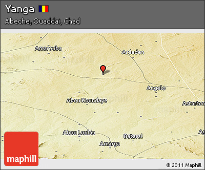 Physical Panoramic Map of Yanga