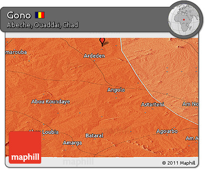 Political Panoramic Map of Gono
