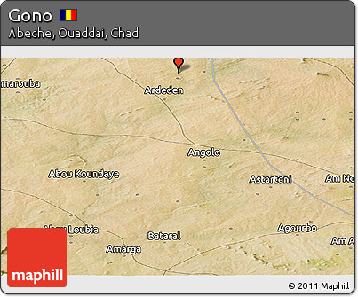 Satellite Panoramic Map of Gono
