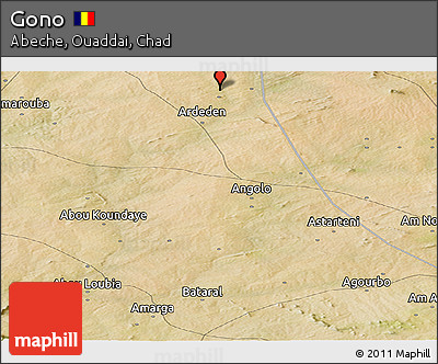 Satellite Panoramic Map of Gono