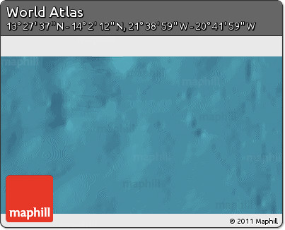 Satellite 3D Map of the Area around 13° 44' 54" N, 21° 10' 29" W