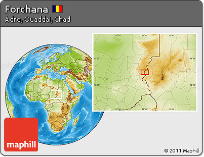 Physical Location Map of Forchana