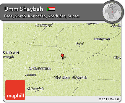 Physical Panoramic Map of Umm Shaybah
