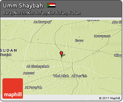Physical Panoramic Map of Umm Shaybah