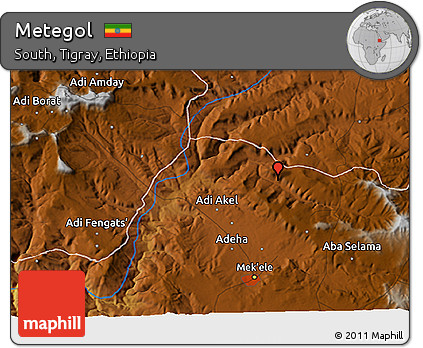 Physical 3D Map of Metegol