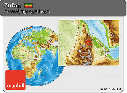 Physical Location Map of Zufan