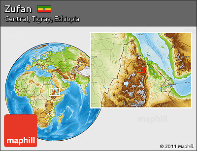 Physical Location Map of Zufan
