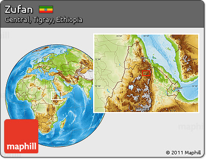 Physical Location Map of Zufan