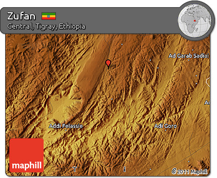 Physical Map of Zufan