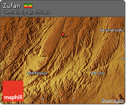 Physical Map of Zufan