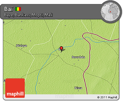 Physical 3D Map of Baï