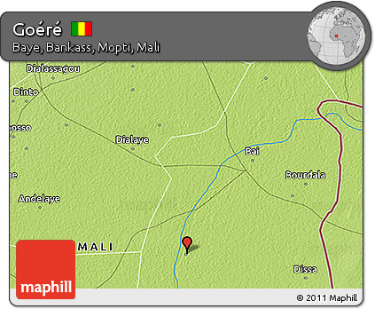 Physical 3D Map of Goéré