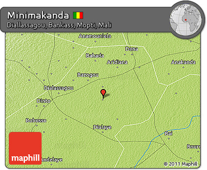 Physical 3D Map of Minimakanda