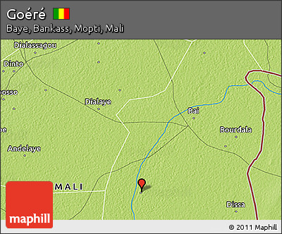 Physical 3D Map of Goéré