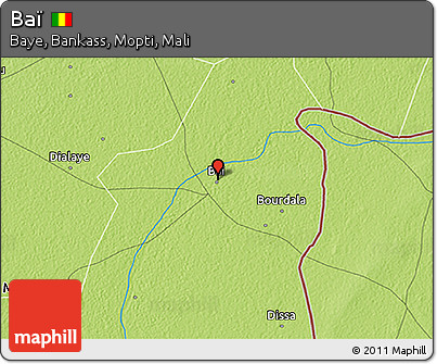 Physical 3D Map of Baï