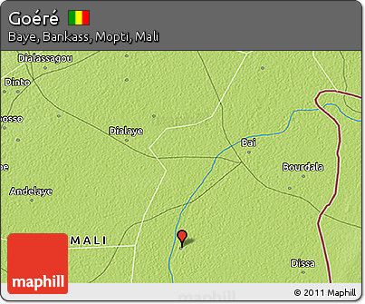 Physical 3D Map of Goéré