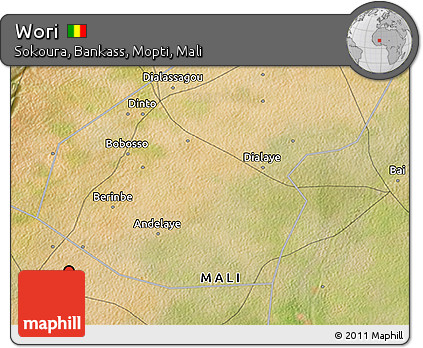 Satellite 3D Map of Wori