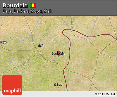 Satellite 3D Map of Bourdala