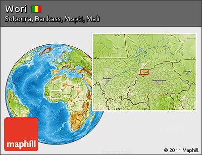 Physical Location Map of Wori