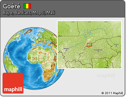 Physical Location Map of Goéré