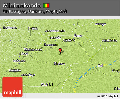 Physical Panoramic Map of Minimakanda