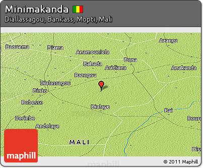 Physical Panoramic Map of Minimakanda